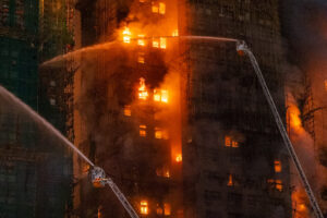 Massive Fire in Hong Kong